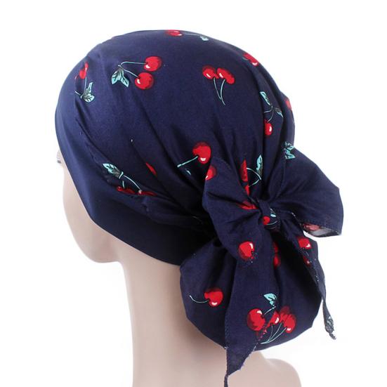 Dámský pastorální elastický bavlněný turbanový klobouk Šátek bandana pirátská čepice pokrývka hlavy