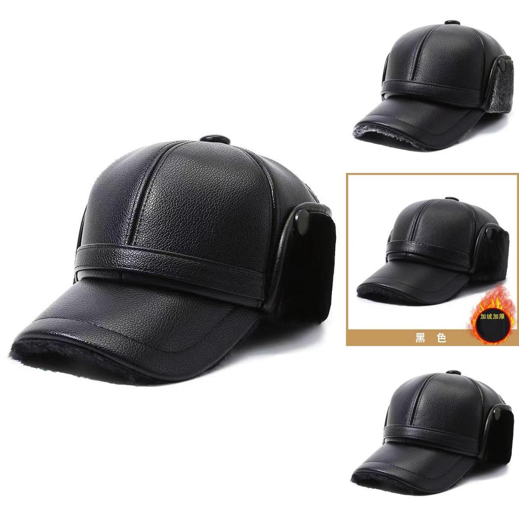 Versatile Thickened Fleece Cap For Men Featuring Plush Lining And Windproof Design