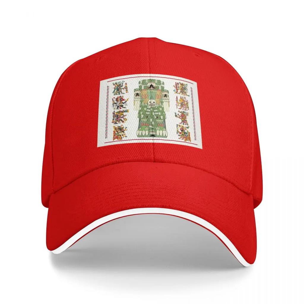 Coatlicue - Aztec Mother Goddess Codex Borgia Style JP Baseball Cap Fashion Beach Golf Women Men's