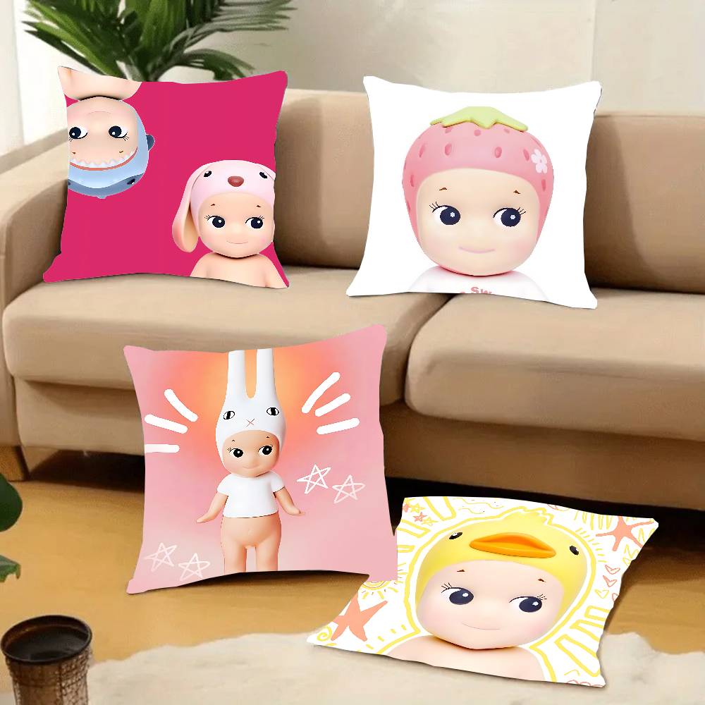Cute E-elemental Kawaii Pillow Case Home Decor Throw For Sofa Bed Car Room Decor Gift Idea