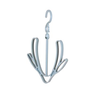 Shoes Drying Rack PP 360 Degrees  Rotatable Windproof Connectable Shoes Storage Hanger for Scarves HatsBlue