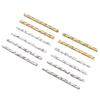 50pcs 18K Copper Plated True Golden Thick Silvery Platinum Batch Flower Connection Tube, DIY Bracelet Jewelry Making Accessories