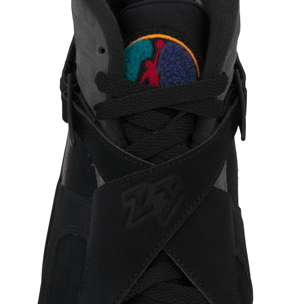Air Jordan 8 Retro Aqua 2025 Męskie Sneakersy Czarne Prawdziwa Czerwień Żelazna Szarość 305381-006