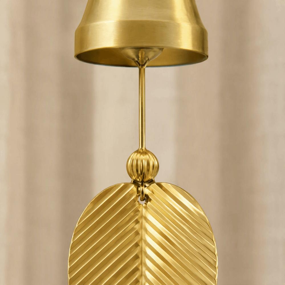 Gold Hanging Bell Decor Brass Feng Shui Bell Brass Decorative Door Bell Window Decor