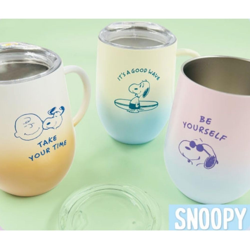 Marimo Craft Gradient Lidded Stainless Steel Mug Snoopy 79×H111mm SPCQ-515
