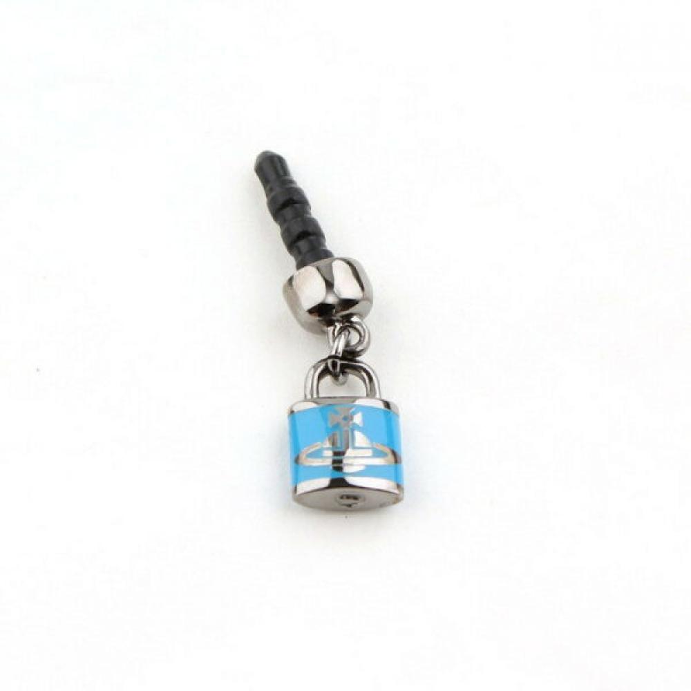 

Vivienne Westwood Luxury Vivienne Turquoise Oalb Silver Lock Bag Charm Cellphone Decor Key Ring No options
