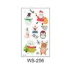10pcs/set New Christmas Luminous Tattoo Stickers Children Luminous Toy Snowman Penguin Face Simulation Cartoon Stickers