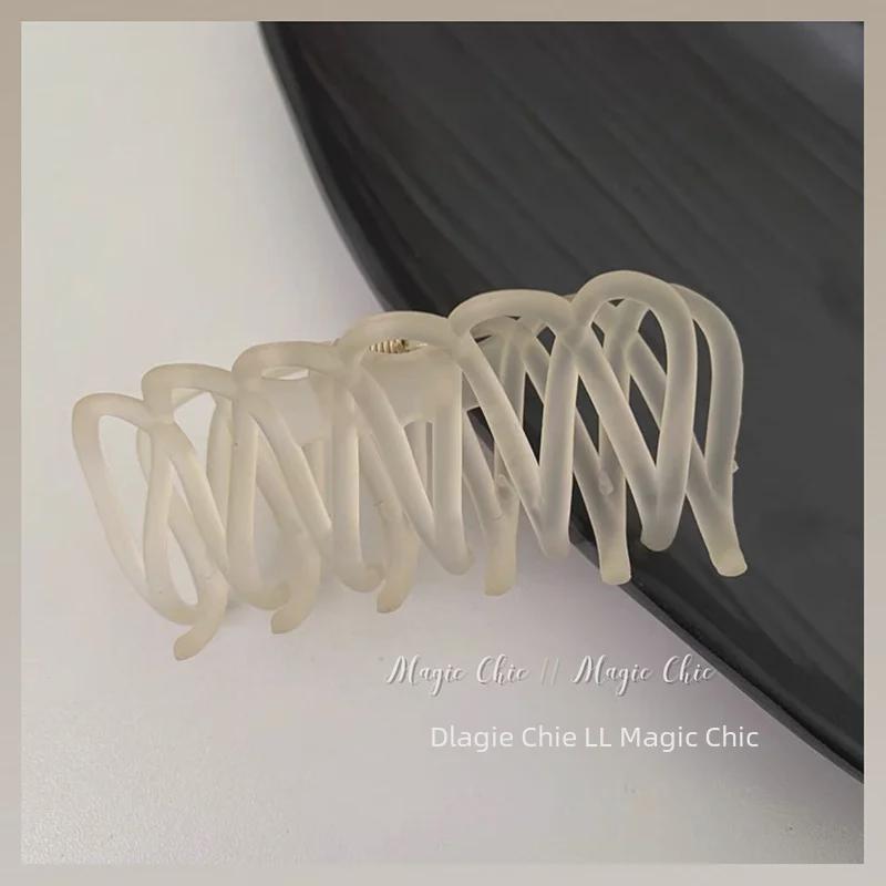 Korean Blue & White Sweet Temperament Shark Hair Clip