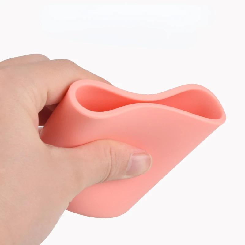 Kids Silicone Water Cups Baby Snack Cup Portable Outdoor Travel Children Cups Teacups Drinkware Food Grade Silicone BPA FREE