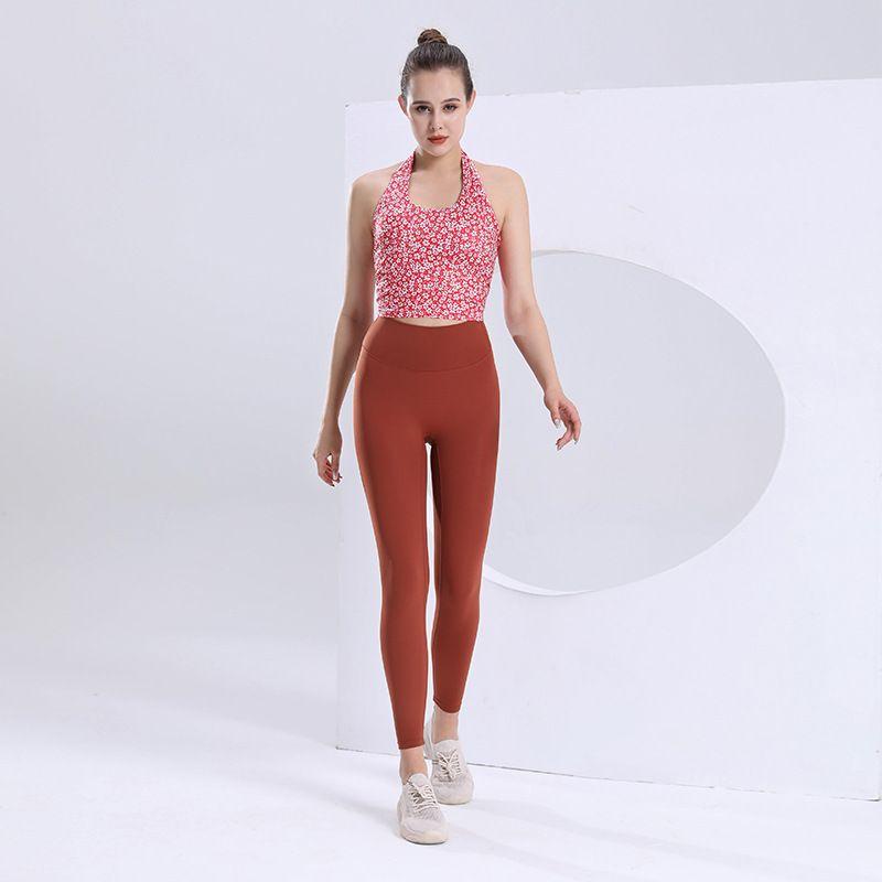 Bubble Wrap Classy Yoga Clothes Women's Yoga Suit Ice Silk Nude Feel Seamless Yoga Pants Quick-Dry Vest Bra Intimates