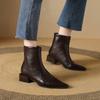 Fashionable New Comfortable Thick Heel Casual Riding Boots  In Winter Pointed Pointed Party Elegant Women'S Boots