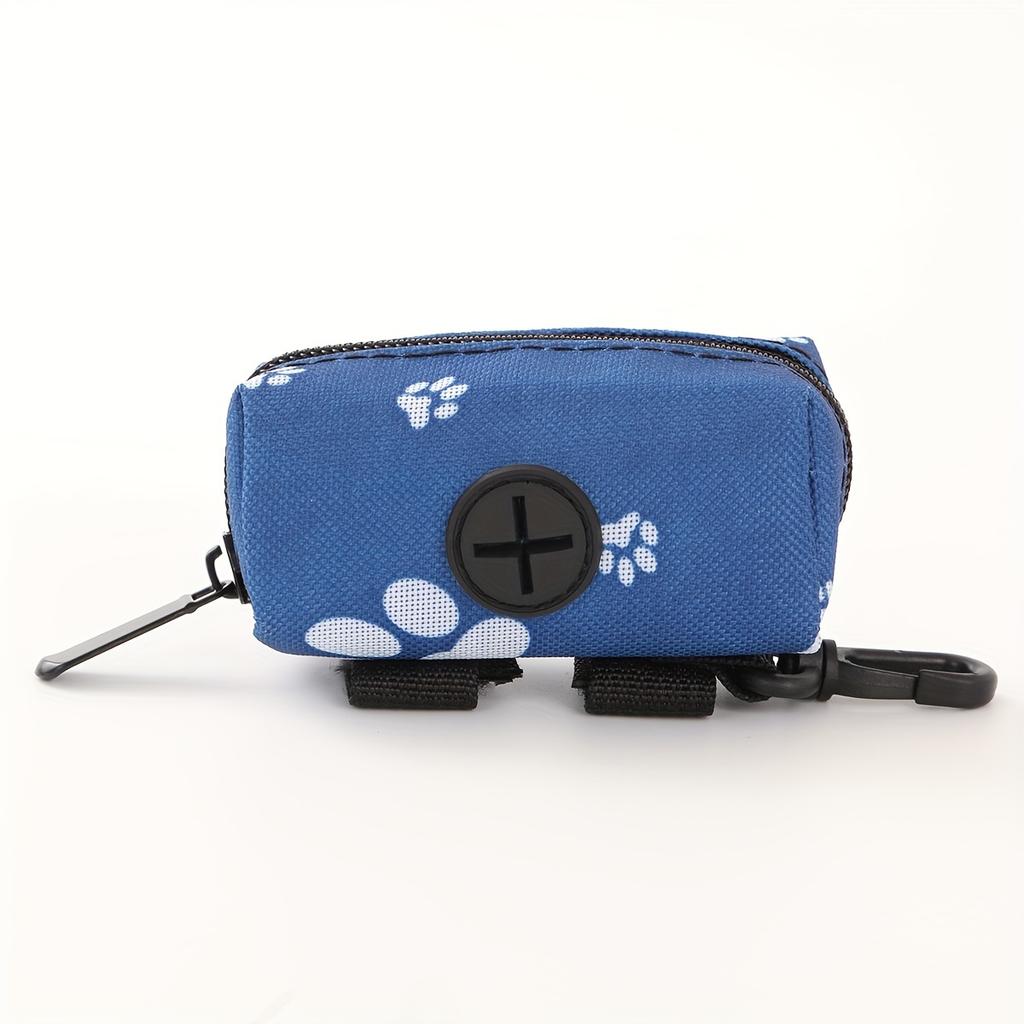 Portable Dog Waste Bag Dispenser - Durable Polyester, Convenient Pet Poop Bag Holder for Outdoor Use