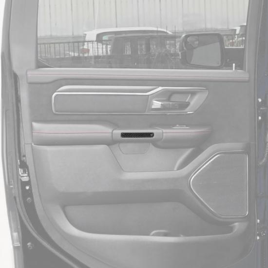 For Dodge Ram 1500 -2026 Carbon Fiber Inner Door Handle Decor Trim Strips 4P