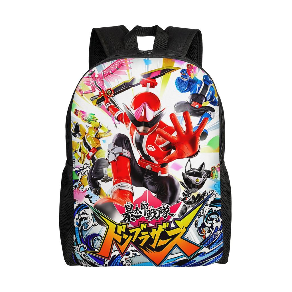Super Sentai Backpack Ita Bag Best Gift Mochila Snack Storage Work Office Zipper Closure Rucksack