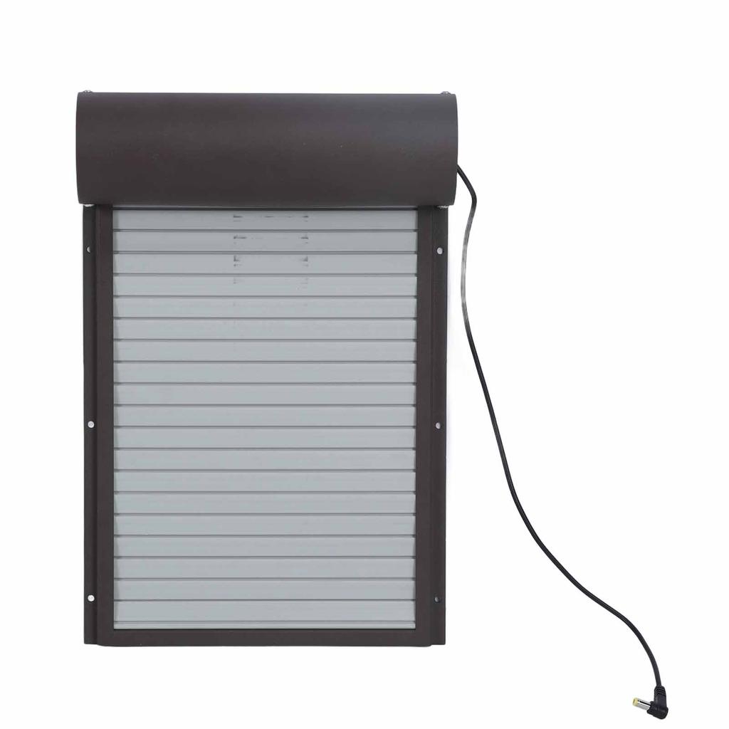 Automatic Chicken Coop Door Solar Powerd Metal Rolling Curtain Chicken House Door with Timer for