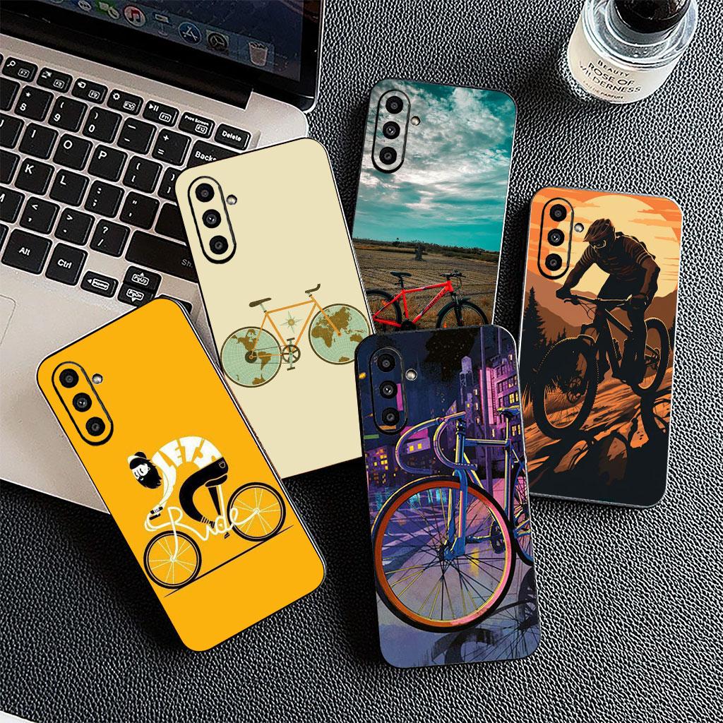 Art Mountain Bike Cycling Silicone Phone Cover for Motorola Moto Edge 70 60 Fusion NEO Pro G Stylus G56 G96 G04 G05 20 Soft Case