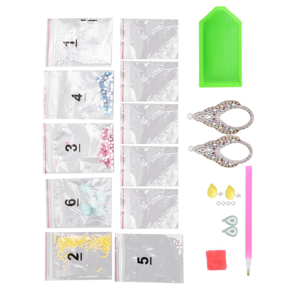 Rhinestone Earrings Waterproof Healthy Harmless Uniform Texture Beautiful Exquisite Shiny Ear Studs