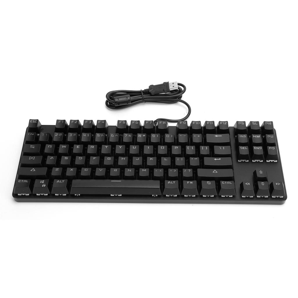 87 Keys Mechanical Keyboard Entertainment Gaming Mixed Light Computer Accessories 919Black