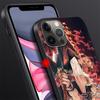 Case For Apple Iphone 11 13 12 Mini 14 Pro Max Xr 7 8 +Se 2020 Xs 6 6s Plus 5 5s Black Silicone Phone Cover Demon Slayer Anime