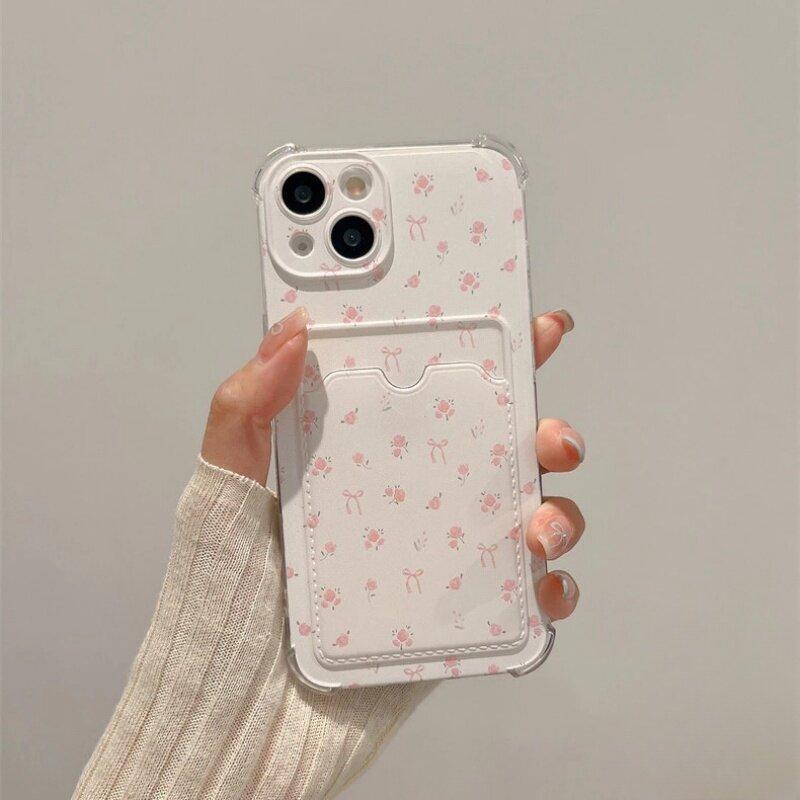 

Flower Wallet Card Holder Bag Phone Case For Xiaomi Redmi Note 14 13 Pro 12 12S 10 11 7 8 12S 9 14C 13C 10C 12C 9A 9C A1 A2 Plus Redmi Note10 Pro 4G