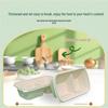 Degradable Corn Starch 2-Compartment Meal Box