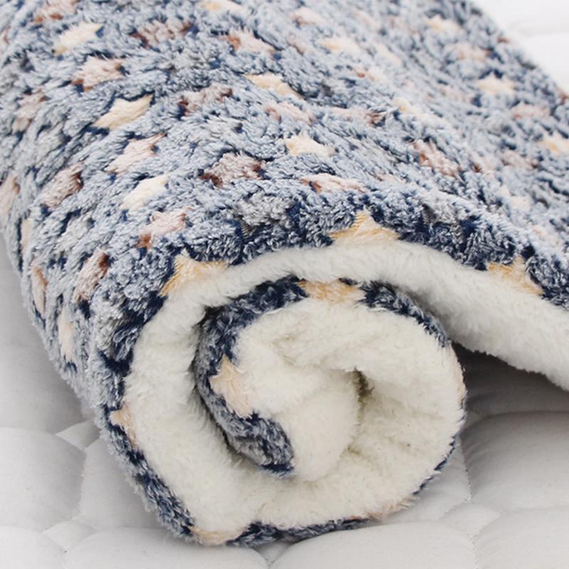 Weiche, warme Schlafmatten für Haustiere, Winter-Hundebettunterlage, Haustierdecke, Matratze, Welpen-/Katzen-Schlafmatte, schön für kleine und große Hunde, Heimteppich
