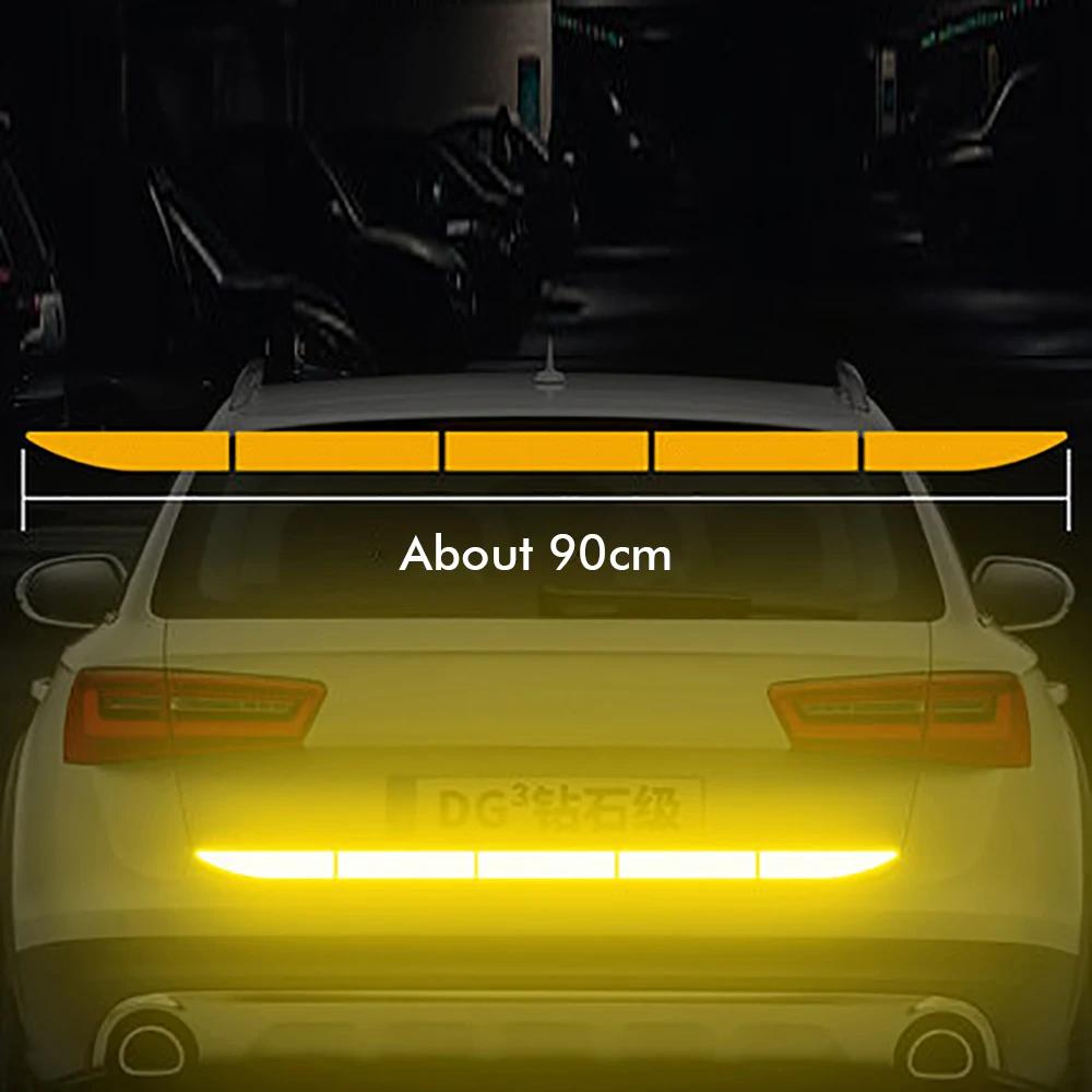 Reflective Car Sticker Warning Safety Tape Anti Collision Warning Reflective Sticker for Automobile Trunk Night Reflective Strip