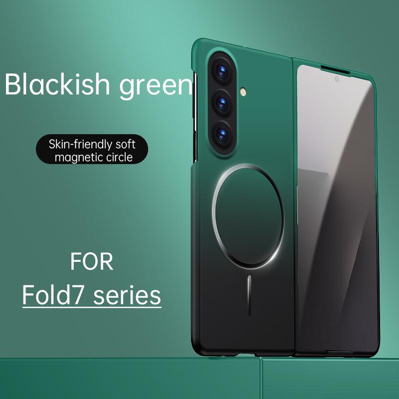 Samsung Z Fold7 Frosted Magnetic Case with Ring Holder – Skin-Feel Protective Cover