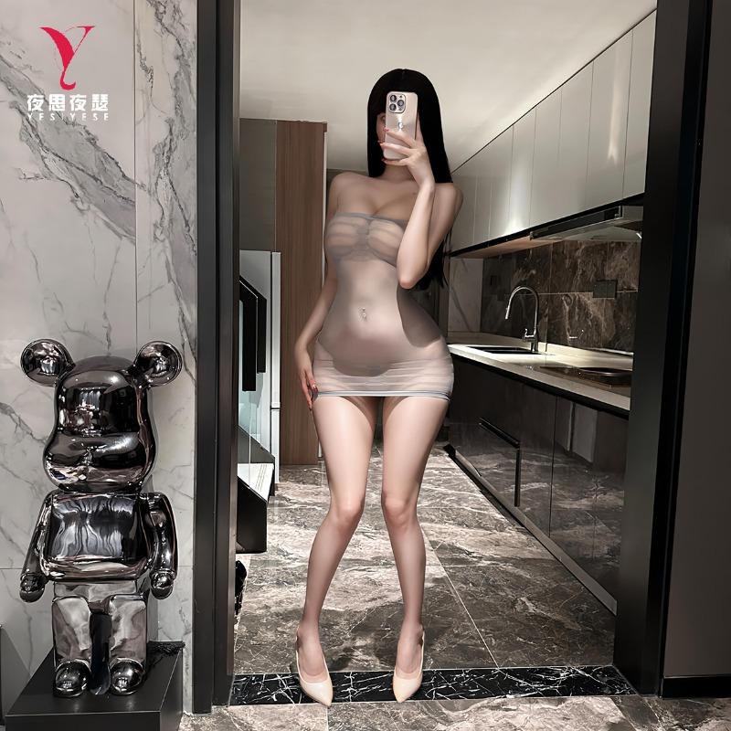Women Sexy Transparent Crotchless One Piece Mesh Intimate Lingerie