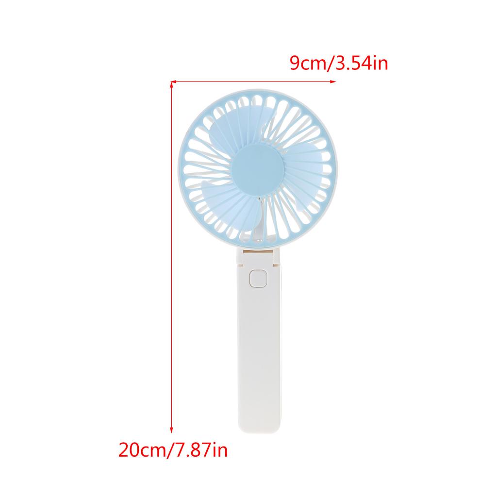 Handheld Fan 3000mAh Rechargeable Battery Foldable Handheld Fan Battery Operated with 3 Speed for Outdoor Travel