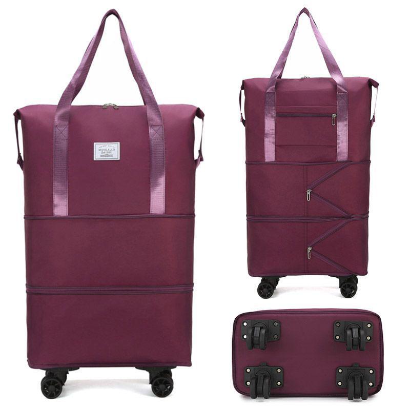 Bardzo duża torba podróżna na kółkach uniwersalnych - Idealna na podróże służbowe i krótkie wyjazdy