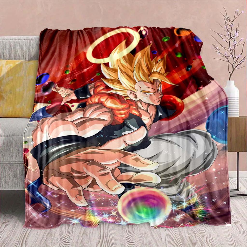 Dragon Ball Anime Flaneldecke - Weich Warm Perfekt für Sofa, Bettwäsche Camping Reise Büro Heimdekoration -QJY