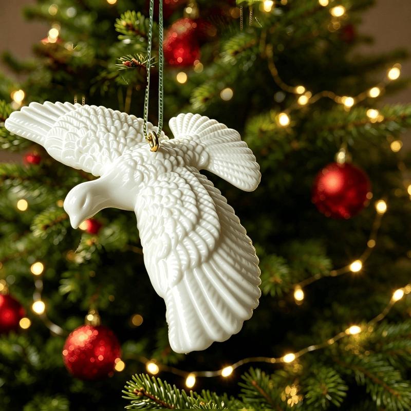 Pigeon Hanging Ornament Friendship Bird Decor Pendant For Thanksgiving Christmas Tree Xmas Home Holiday Decoration Accessory