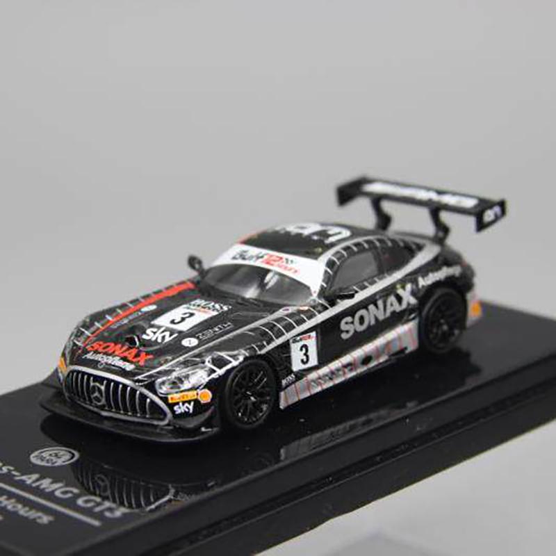 

PARA 1:64 BENZ GT3 2021 Gulf 12H Racing Sonax Alloy Car Diecasts & Toy Vehicles Car Model Miniature Scale Model Car For Children чёрный