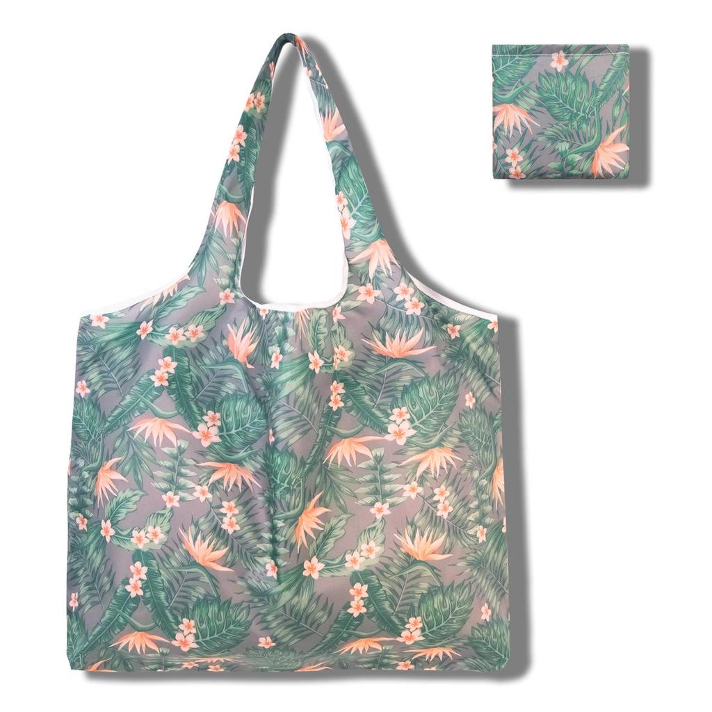 Eco-Friendly Large Capacity Foldable Tote Bag - Creative, Portable, Printed, and In Stock