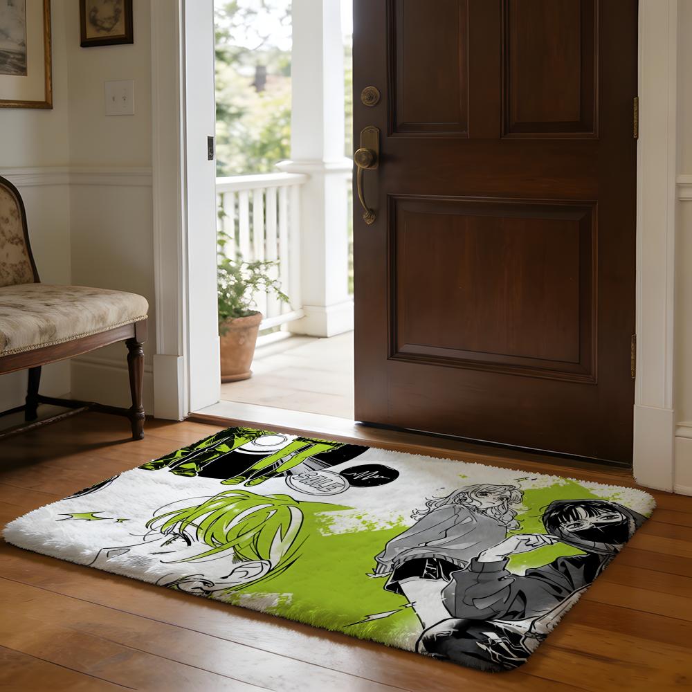 AAya OOosawa KKoga MMitsuki Floor Mat Soft Flannel Absorbent Mat Non-Slip Rug Home Bedroom Bathroom