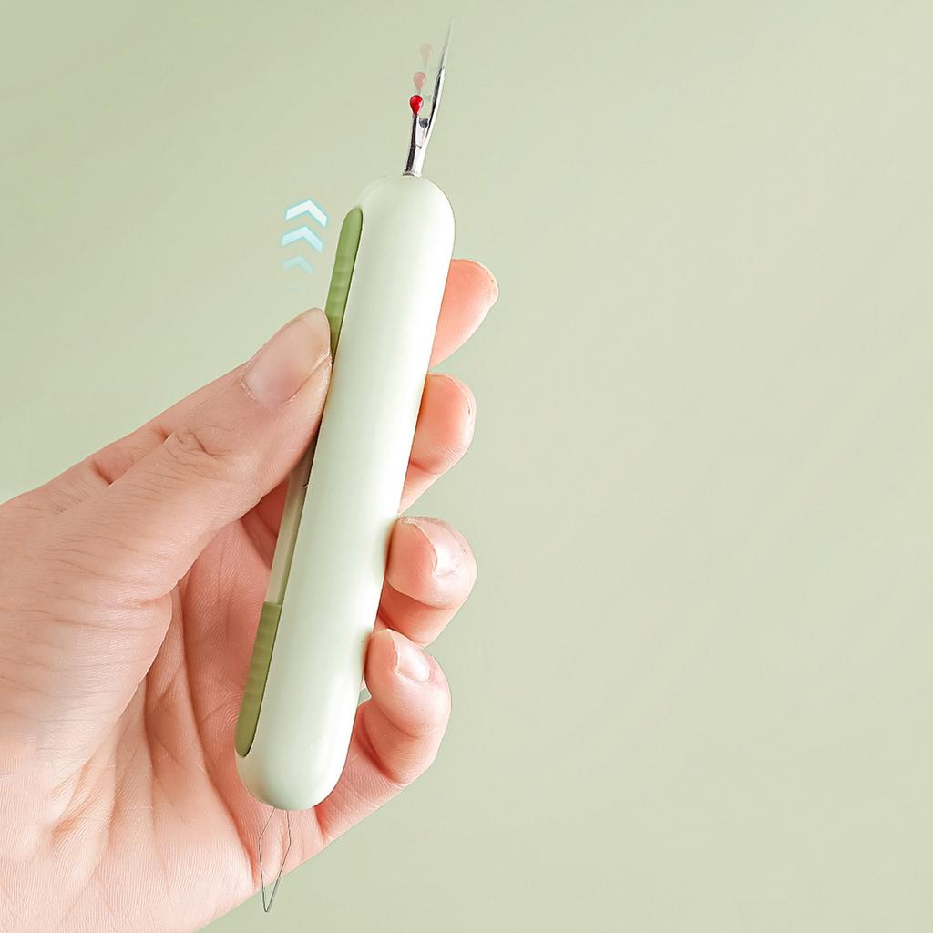 Multifunctional Retractable Seam Ripper Threader 2-in-1 Seam Rippers and Threader Small Pocket Seam Rippers Threader