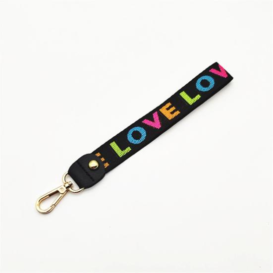 Wrist Bag Handle Detachable Soft Texture Wear-resistant Webbing Short Replacement Bag Part Golden Buckle Shoulder Bag