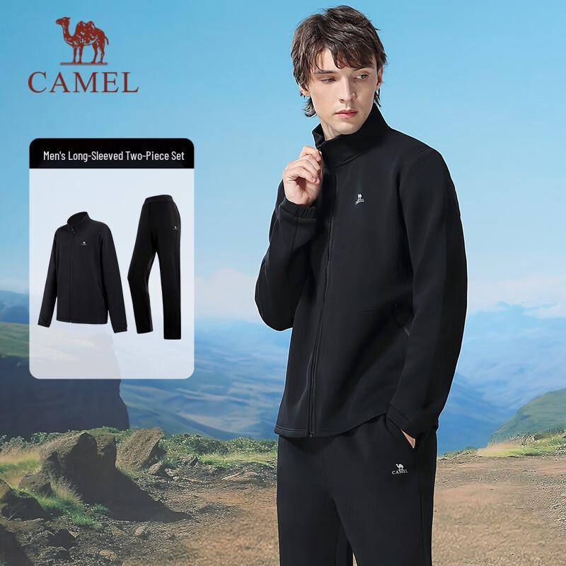CAMEL Men s Stand-Collar Two-Piece Sport Suit S