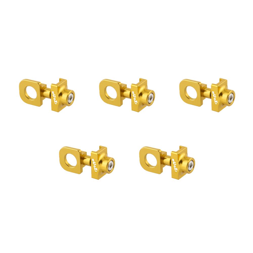 5-1PC Bicycle Chain Adjuster Aluminum Alloy CNC Bike Chain Tension Bolt Screw DIY Modification for Single Speed Bicycle Parts