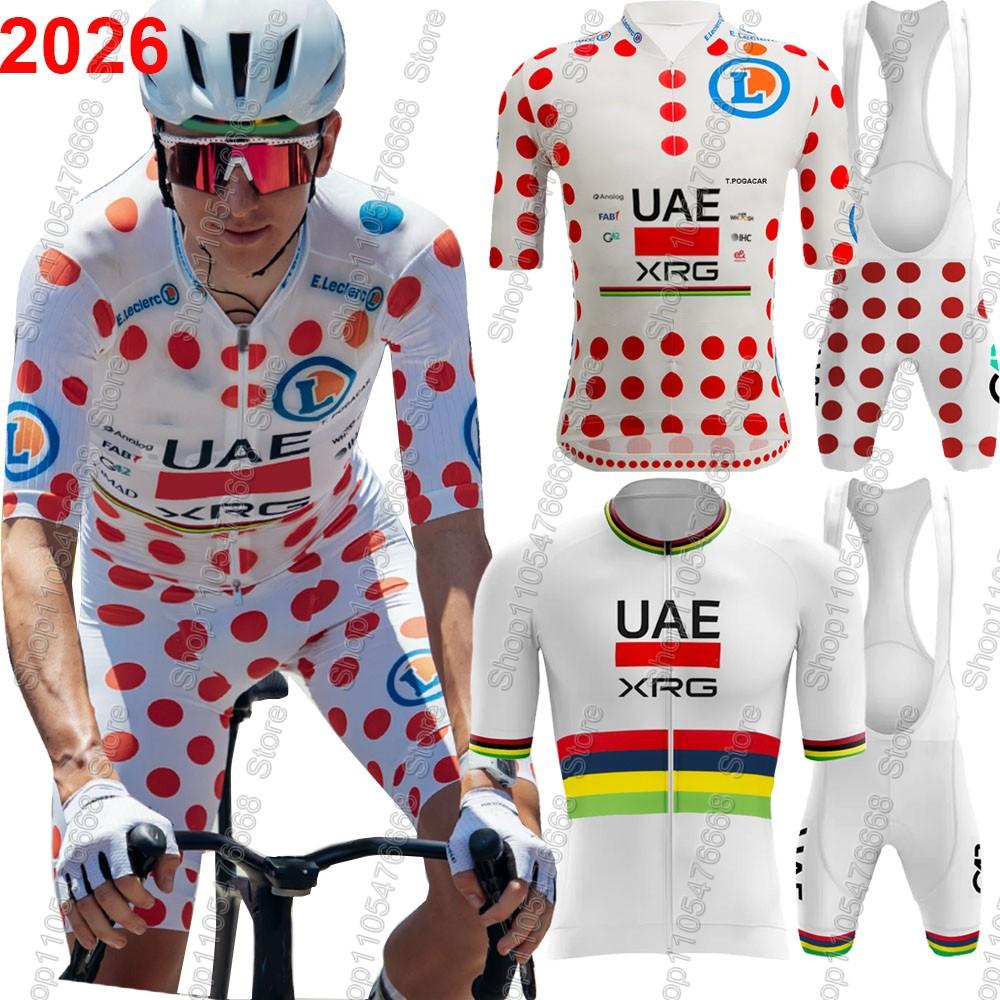 Frankreich Tour Weltmeister Tadej Pogačar Radsportteam Trikot Set Kleidung Herren Rennrad T-Shirts Anzug Fahrrad Trägerhosen