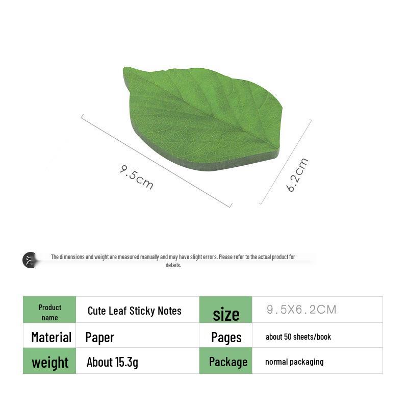 

Creative Leaf Sticky Note Strips - Inspiring Office & Student Message Stickers лист