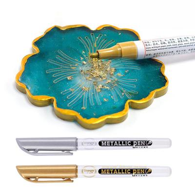 Metaliczne wodoodporne trwałe pisaki do malowania Diy żywica epoksydowa Craftwork Art Marker