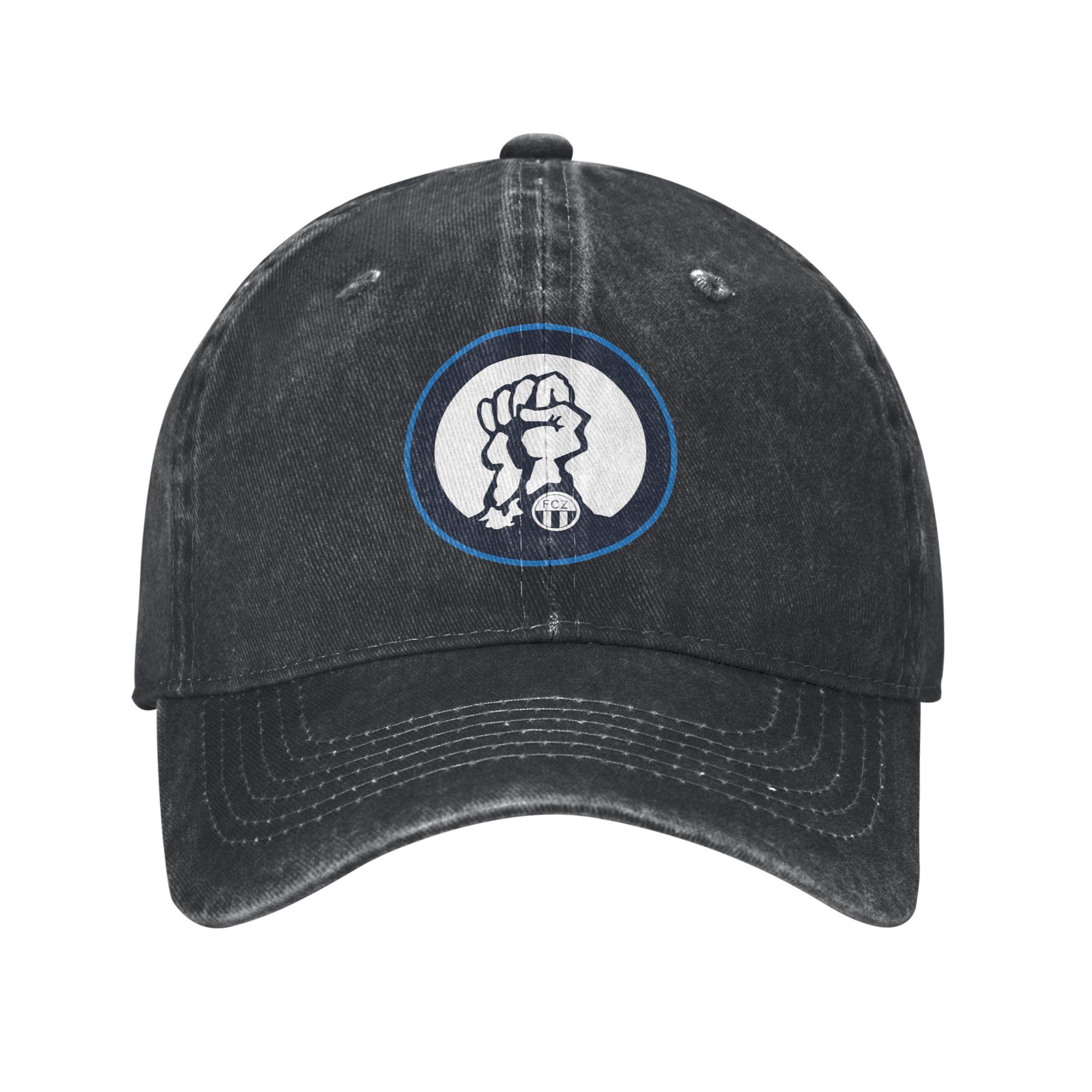 

Zurich FCZ Sudkurve 1896 Washed Denim Cap Casual Baseball Caps Adjustable Hat Summer Unisex Baseball Hats One Size