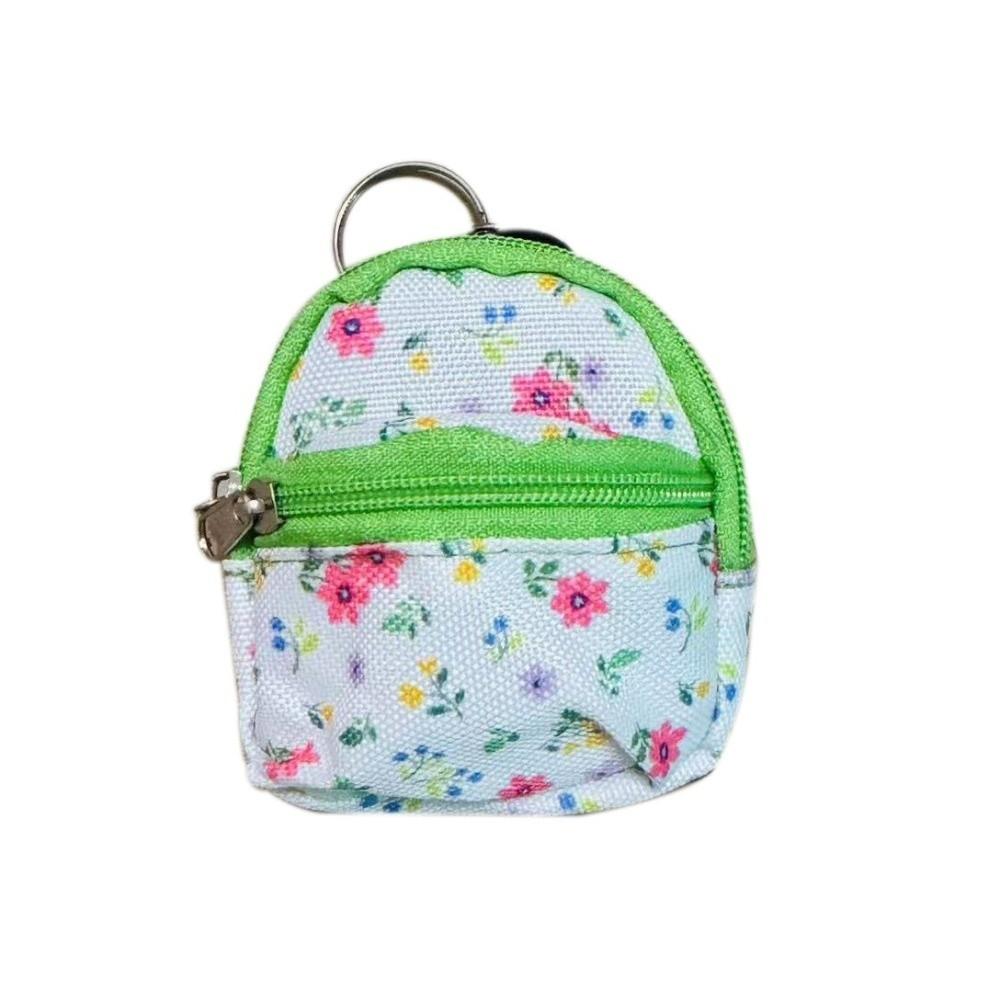 Metal Key Ring Zipper Coin Pouch Nylon Keychain Pouch New Mini Storage Bag Key Organizer