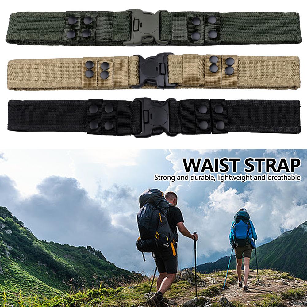 Einfacher Taktischer Gürtel Mode Herren Leinwand Kampf Gürtel Schnellverschluss Outdoor Jagd Camouflage Hüftgurt Bund