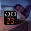 LED Temperature Clock with Three Alarms - Versatile Wall Clock for Any Room (Model 8015)