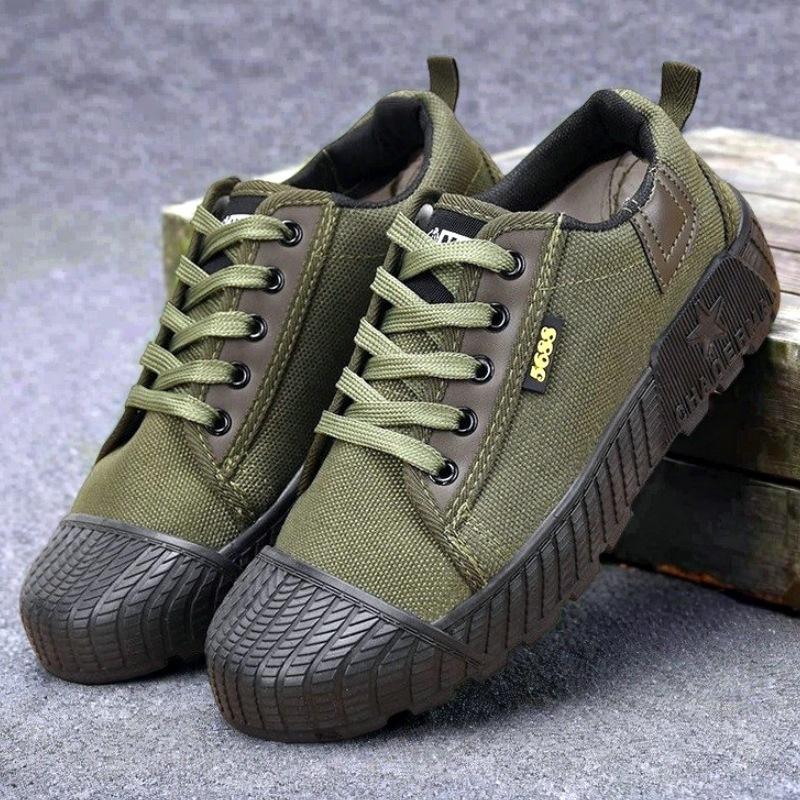Jiefang shoes spring and summer new low-top canvas non-slip and wear-resistant outdoor building wear-resistant labor insurance
