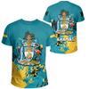 Bahamas Flag National Emblem 3D Printing Cross-border New Men's Short-sleeved T-shirt Factory Direct Sales Foreign Trade Supply Wholesale