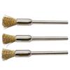 Brass Wire Brushes Set Remove Burrs Rust Dust for Hand Drill, Drill Press 1/8" Shank Durable Drill Bit Cleaning Tools
